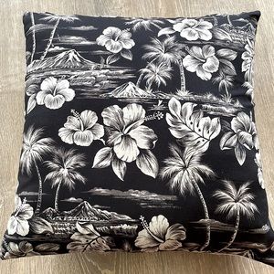 Hawaiian Print Throw Pillow